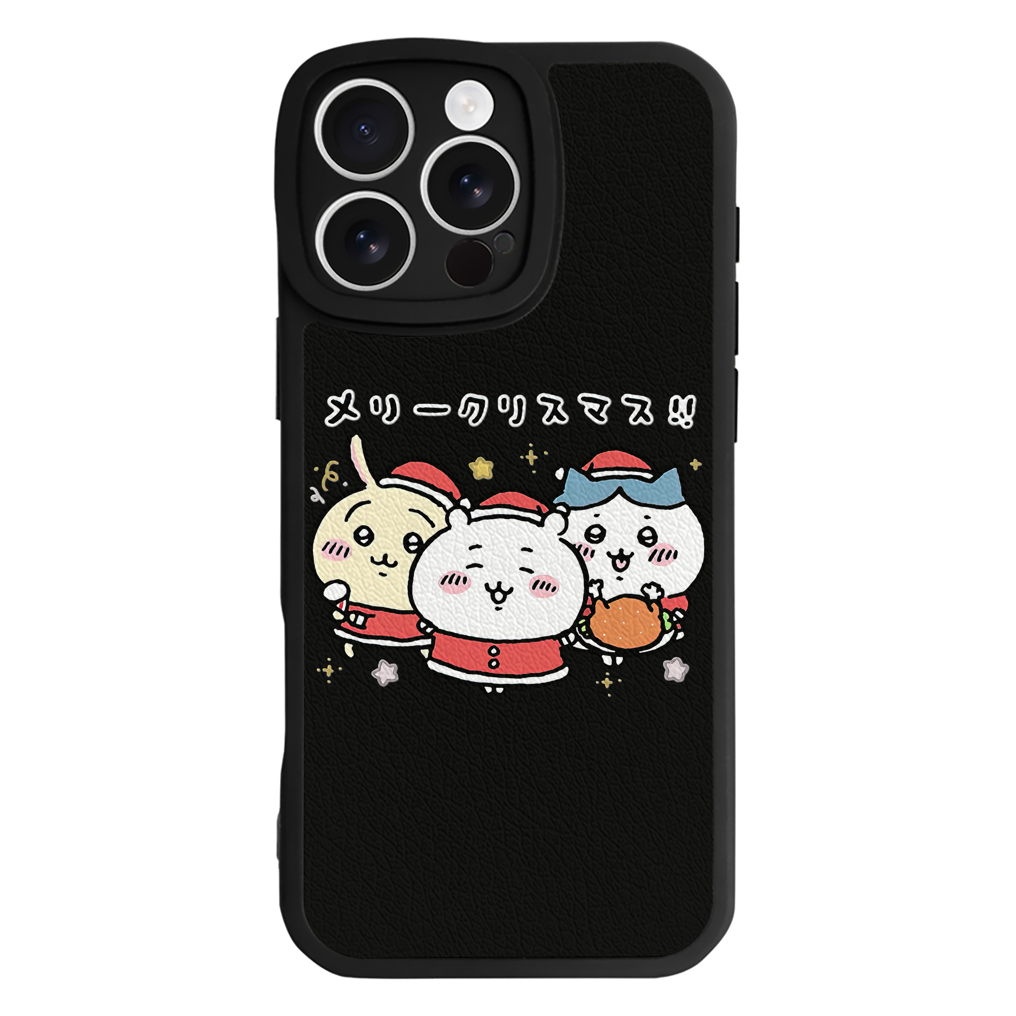 （画像用） ちいかわ ハチワレ Chii-kawa hachiware 【iPhone 16シリーズ対応】シリコンスマホケース（レザー調） 材質：シリコン